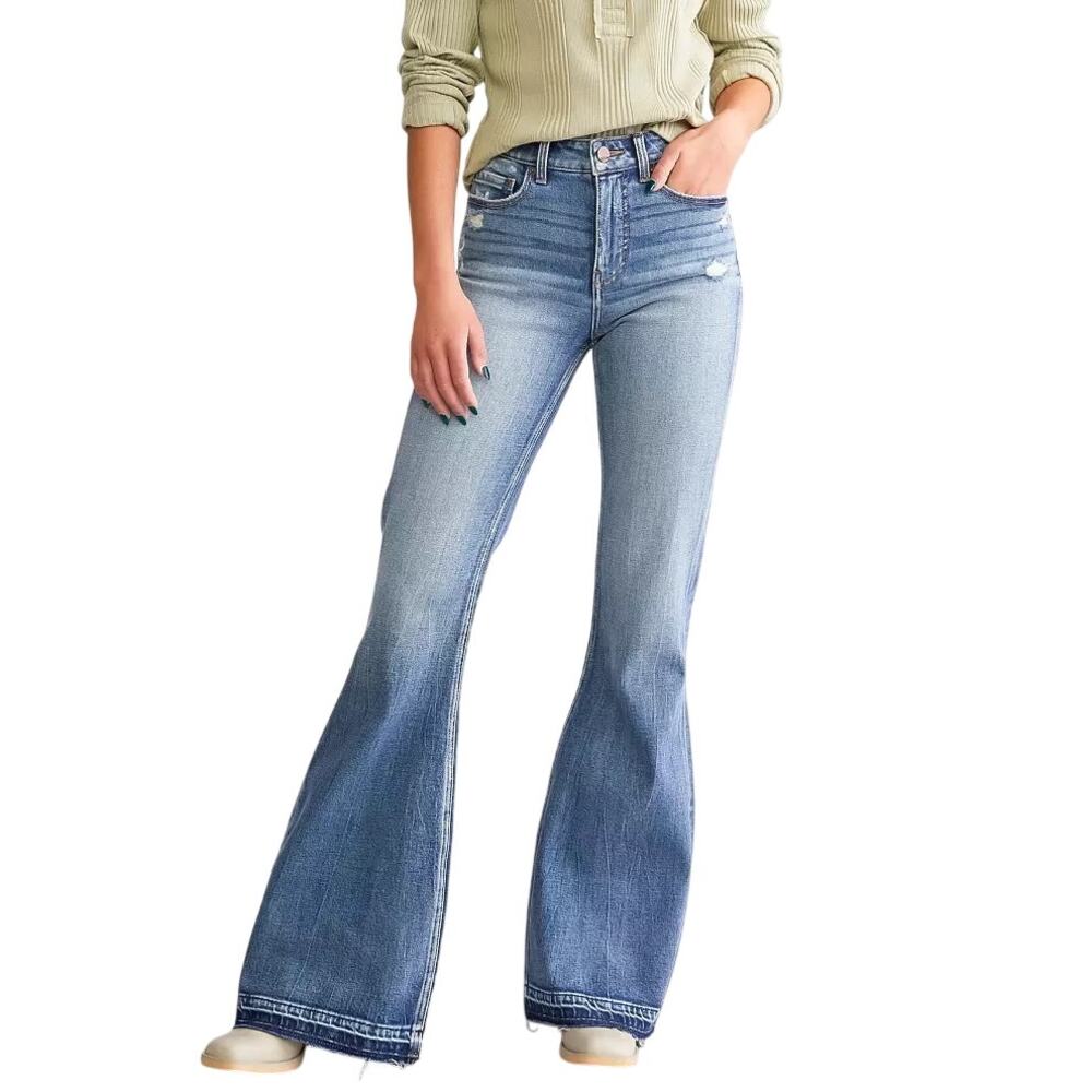 BKE Billie Slim Fit High Rise Super Flare Jeans Size 24